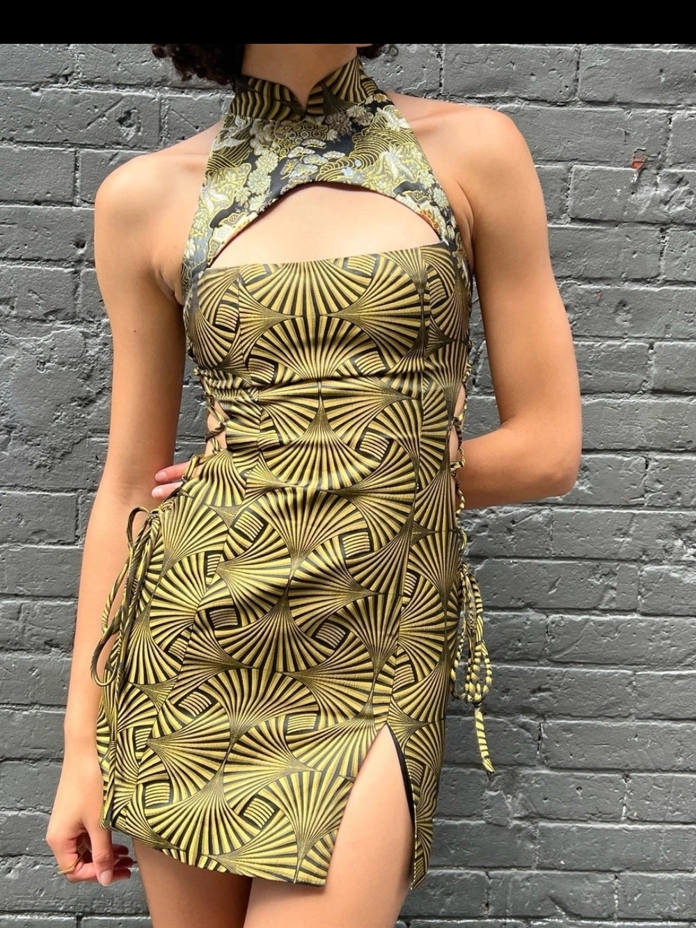 Kim Shui Qi Pao Brocade Dress